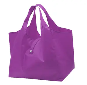 กระเป๋าถือผ้าอ๊อกซ์ฟอร์ดกันน้ำความจุขนาดใหญ่กระเป๋าช็อปปิ้งพับได้กระเป๋าช้อปปิ้งแบบพกพา