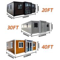 Maison pliable modulaire extensible 20ft 30ft 40ft Maison préfabriquée Bureau à domicile