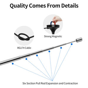 <span class=keywords><strong>Antenne</strong></span> d'<span class=keywords><strong>autoradio</strong></span> AM FM à base magnétique télescopique pour intérieur <span class=keywords><strong>Antenne</strong></span> HDTV numérique VHF UHF DVB-T - Product Image 5