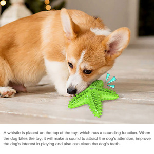 Star Shaped Plastic Chewing <b>Toy</b> for Dogs Teeth Cleaning <b>Interactive</b> Squeaky Pet <b>Toy</b> Solid Color Funny Design - Product Image 3