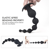 S-hande Plug anal en silicone, masseur électrique à 9 vitesses, perles anales télécommandées, jouet sexuel pour homme
