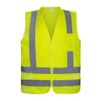 Gilet di Sicurezza Riflettente Personalizzabile ad Alta Visibilità con Chiusura a Cerniera e Logo Personalizzato Ropa De Seguridad