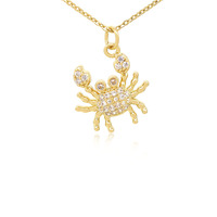 Nouveau collier pendentif sur le thème de l'océan avec étoile de mer, poisson trésor, crabe et zircon, au design luxueux et élégant