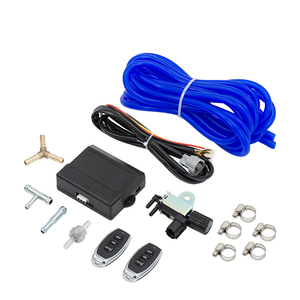 Kit de silencieux d'échappement oblique universel Top 2 "2.5" 3 "double en acier inoxydable avec soupape de décharge à distance sans fil sous vide - Product Image 5