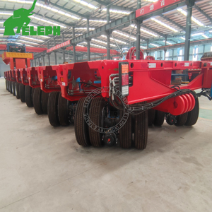 <span class=keywords><strong>Remolque</strong></span> de Plataforma Baja Usado de Servicio Pesado, 8 Líneas, 16 Ejes, 220 Toneladas, Cuello de Cisne, Modular, de <span class=keywords><strong>Segunda</strong></span> <span class=keywords><strong>Mano</strong></span> - Product Image 6