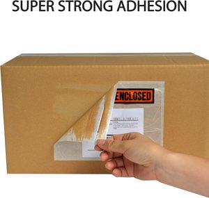 4.5 "x 5.5" sacchetto di lettera di lettera di imballaggio trasparente con la lista di imballaggio incluso sacchetto di stampa busta per fattura - Product Image 3