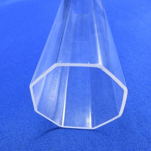 Tube creux octogonal transparent en PMMA avec fonction anti-UV - Product Image 1
