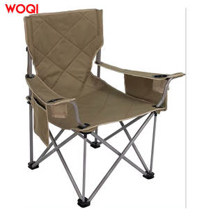 Silla de Playa Plegable Portátil Woqi Color Caqui 50x45x80cm, Silla Ligera para Acampar y Pescar al Aire Libre - Product Image 1