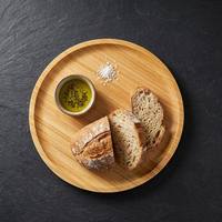 Plateau de service rond en bambou créatif pour la cuisine, idéal pour le fromage, le pain, les collations, la décoration de table basse, ustensile de cuisine