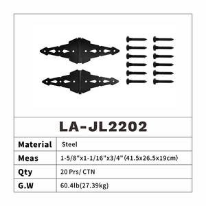 Chúng tôi địa phương Chứng Khoán một cặp nhà máy Outlet a-loại sắt bản lề gỗ và vinyl hàng rào phần cứng cổng Bản lề cho cửa ngoài trời - Product Image 6