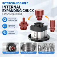 Mandrin pneumatique hydraulique à expansion interne pour usinage CNC, dispositif de serrage de trou intérieur, outil de maintien de pièce haute précision