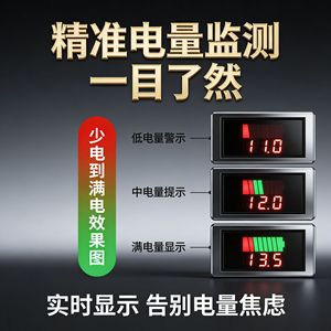 Medidor de voltaje de batería gigante, pantalla digital de 0-60V para paquete de baterías de litio - Product Image 4