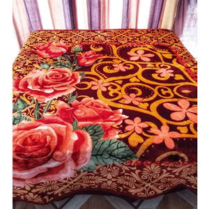 Couverture en vison double épaisseur Vente en gros de couverture de luxe personnalisée Lit double adulte Couverture en vison 100% polyester - Product Image 1