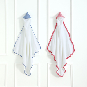 Serviette <span class=keywords><strong>de</strong></span> <span class=keywords><strong>bain</strong></span> à capuche unie <span class=keywords><strong>de</strong></span> style nouveau pour enfants avec un chapeau et une <span class=keywords><strong>cape</strong></span> portables, adaptée à la natation et au <span class=keywords><strong>bain</strong></span> - Product Image 2