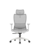Chaise de bureau ergonomique JOHOOFURNITURE à dossier haut, grise, OEM ODM, pour bureau à domicile, confortable et durable
