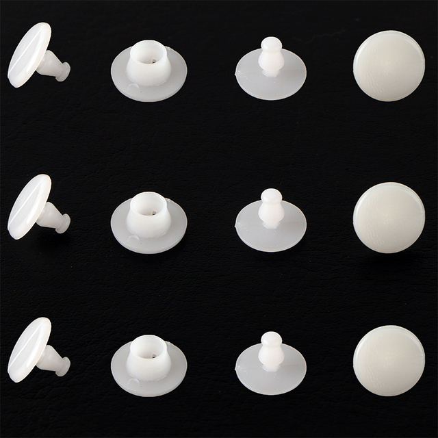 Promotion Price High Quality Two-Part Plastic Snap Buttons for 20mm 15mm Sizes  PVC Wristband