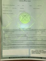 Certificado de Alta Calidad con Marca de Agua, Certificado con Microtexto, Certificado Invisible UV, Certificado UV para Sondas