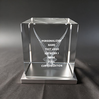 Plaque en cristal transparent gravée au laser Neelpure 188062 avec motif personnalisé, impression UV/numérique DIY