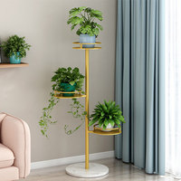 Support de plantes en métal pour pots de fleurs, accessoire décoratif d'intérieur et d'extérieur, pour jardin, Patio, balcon, 1 pièce