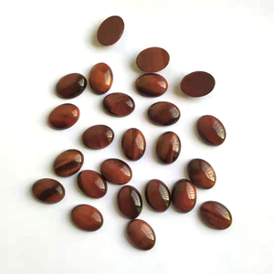 Cabujones Ovalados <span class=keywords><strong>de</strong></span> Ojo <span class=keywords><strong>de</strong></span> Tigre Rojo Natural, Piedras <span class=keywords><strong>de</strong></span> Ojo <span class=keywords><strong>de</strong></span> Tigre Rojo Pulidas y Lisas para la Fabricación <span class=keywords><strong>de</strong></span> Joyas, Anillos y Colgantes - Product Image 1