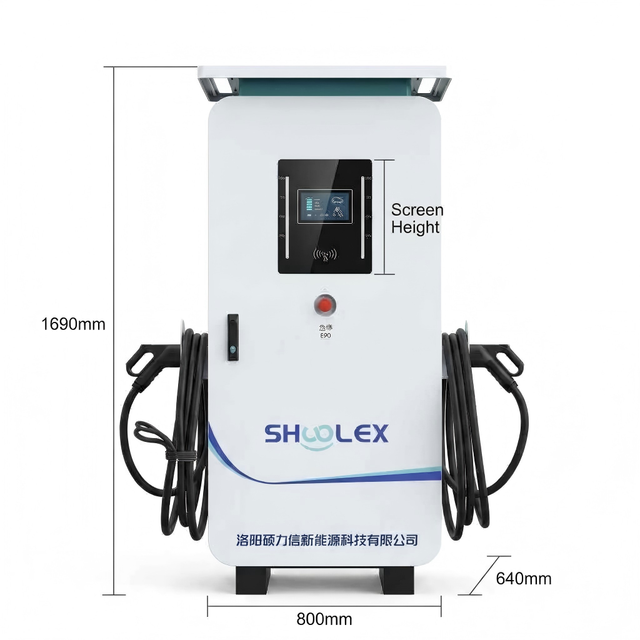 New High Power 80kW DC Fast EV Charger Commercial Fleet Charging Station Waterproof IP54 Intelligent Electric Bus & Truck