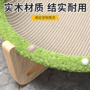 Rascador de sisal para gatos, duradero y resistente a mordidas, rascador de madera para gatos para dormir, adecuado para todas las estaciones. - Product Image 3