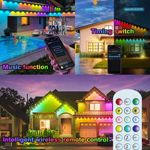 Thông minh RGB LED vĩnh viễn ngoài trời LED eave Strip Lights từ xa app điều khiển giáng sinh kỳ nghỉ trang trí eave ánh sáng - Product Image 4