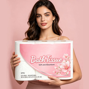 Papel Higiénico Biodegradable <span class=keywords><strong>Chino</strong></span> de 2/3 Capas, con Relieve, Extra Suave, para Baño, al por Mayor, de Calidad, con Impresión - Product Image 5
