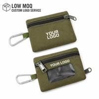 Sac banane tactique mini en nylon avec logo personnalisé, faible MOQ, pochette EDC, porte-monnaie, rangement pour cartes et clés, petit sac d'accessoires d'extérieur