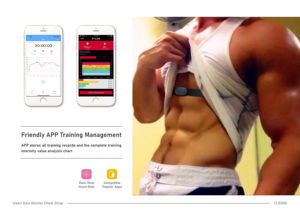 Capteur <span class=keywords><strong>cardio</strong></span>, moniteur de fréquence cardiaque sans fil, ceinture pectorale, tracker d'activité intelligent, étanche, rechargeable pour - Product Image 3