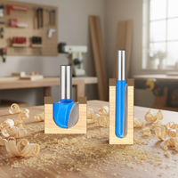Fraise en spirale à deux dents en carbure de tungstène massif, revêtement Nano Brillant de qualité industrielle, pour fraisage CNC haute vitesse du bois, OEM HRC65