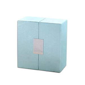 Caja de embalaje de papel de aceite esencial de cartón rígido hecho a mano de fabricante logotipo personalizado caja de regalo de perfume de doble puerta de lujo - Product Image 2