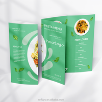 Flyer personnalisé imprimé étanche dépliant en Z manuel d'instructions dépliant publicitaire menu à emporter impression d'affiches