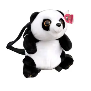 Fabrik anpassung Kinder tasche Tier Panda Plüsch tier Gefüllter Rucksack Nettes weiches Spielzeug