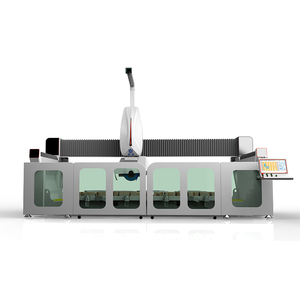 Máy cắt đá CNC năm trục Mingke với động cơ PLC & bạc đạn dành cho đá cẩm thạch, đá granit, bàn làm việc lớn 3200x2000mm, dễ vận hành - Product Image 5