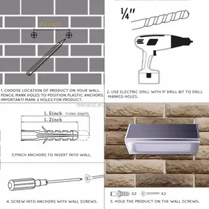 Outdoor Ip65 Waterdichte 1000 Lumen Solar Bewegingssensor Led Lampjes 4500Mah Batterij Aluminium Metalen Beveiliging Muur Verlichting - Product Image 4