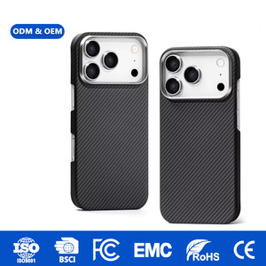 Laudtec เคสโทรศัพท์คาร์บอนไฟเบอร์น้ำหนักเบา, เคสชาร์จด้วยแม่เหล็กฝาหลังกันกระแทกสำหรับ iPhone Air 17 16 Plus Pro MAX Sjk1108 - Product Image 1