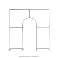 Arche de mariage vintage en aluminium robuste et détachable avec design superposé 3D pour mariages et événements