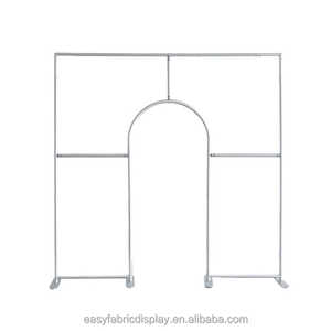 結婚式 & イベント用3Dレイヤードデザインのヘビーデューティアルミヴィンテージ取り外し可能なウェディングアーチバックドロップスタンド - Product Image 4