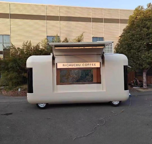 Stainless Steel Trailer Bus for Sale Trailer-style Mobile <strong>Food</strong> Multi-functional <strong>Food</strong> Truck Coffee Truck - Product Image 2