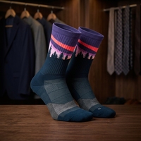 Chaussettes de trail mini-coussinées Trail Max, tricotées, anti-bactériennes, ODM, pour course à pied, automne, violet, petite taille