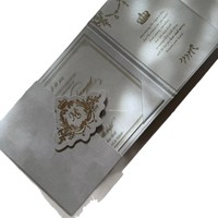 Maßgefertigte Samt-Hochzeitseinladungskarte Dreifach Gefaltet Luxuriöser Kristallweißer Umschlag 5X7 Save-the-Date Großhandelsangebot