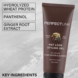 <span class=keywords><strong>Gel</strong></span> Coiffant Hydratant Léger Effet Brillance Longue Durée Non-Écaillant Effet Mouillé Fixation Forte Végétalien et Herbal Marque Blanche - Product Image 3