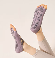 Produsen Kaos Kaki Yoga Logo Kustom Grosir OEM, Kaos Kaki Lima Jari Pilates, Kaos Kaki Tari Balet, Kaos Kaki Fitness
