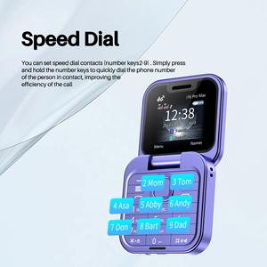 Teléfono Móvil Plegable I16 Pro Mini, Doble SIM, Marcación Rápida, Voz Mágica, Lista Negra, Radio FM, 2G GSM, Bonito Teléfono Celular Plegable - Product Image 3