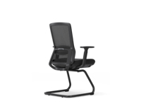 Chaise de visiteur ergonomique, chaise de conférence, chaise de réunion, chaise de bureau avec cadre en forme d'arc et dossier en maille pour salle de réunion