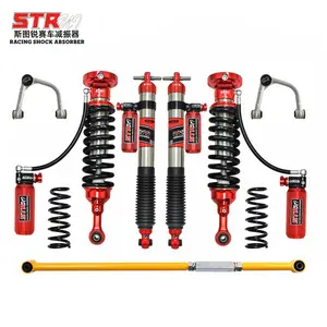 STR 4X4 Suspensi, Kit Penuh Bypass Off Road Dapat Disesuaikan Coilover Penyerap Guncangan untuk Tangki 300 Suv