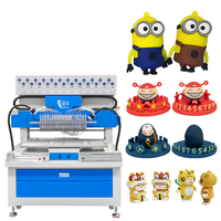 Machine de moulage par écoulement 2D 3D en silicone 24 couleurs pour la fabrication de porte-clés en PVC et de logos de marque