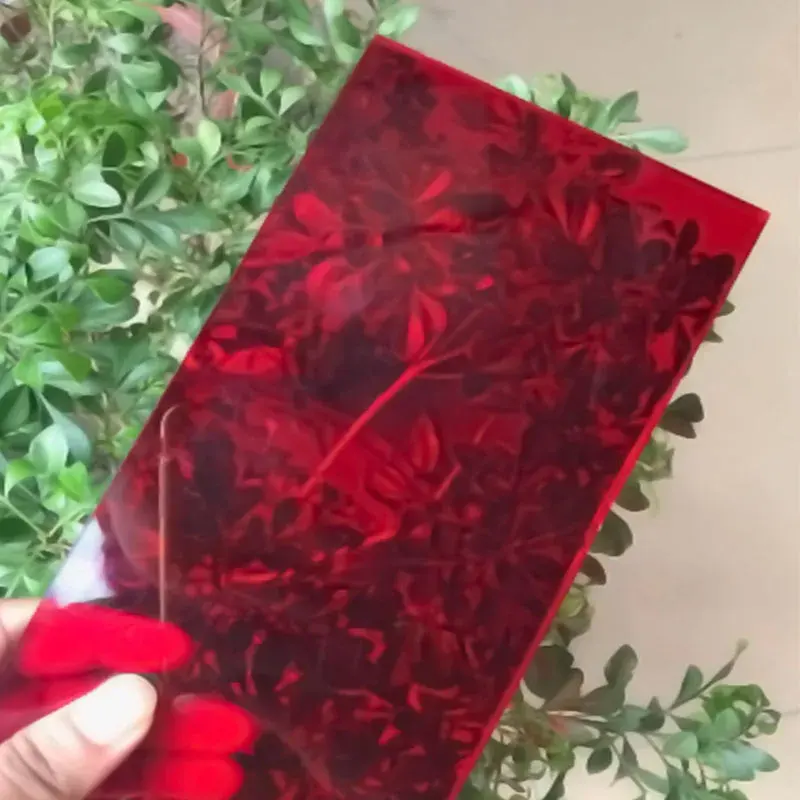 Decorazione modellante fogli acrilici in zaffiro rosso plexiglass vicino a me a5 formato fogli acrilici 8ft * 8ft per opere d'arte