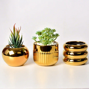 <span class=keywords><strong>Pot</strong></span> de fleurs <span class=keywords><strong>d</strong></span>'<span class=keywords><strong>orchidée</strong></span> de conception personnalisée - Jardinière dorée électrolytique pour la <span class=keywords><strong>d</strong></span>écoration de maisons/hôtels de luxe, vente en <span class=keywords><strong>gros</strong></span> disponible - Product Image 2